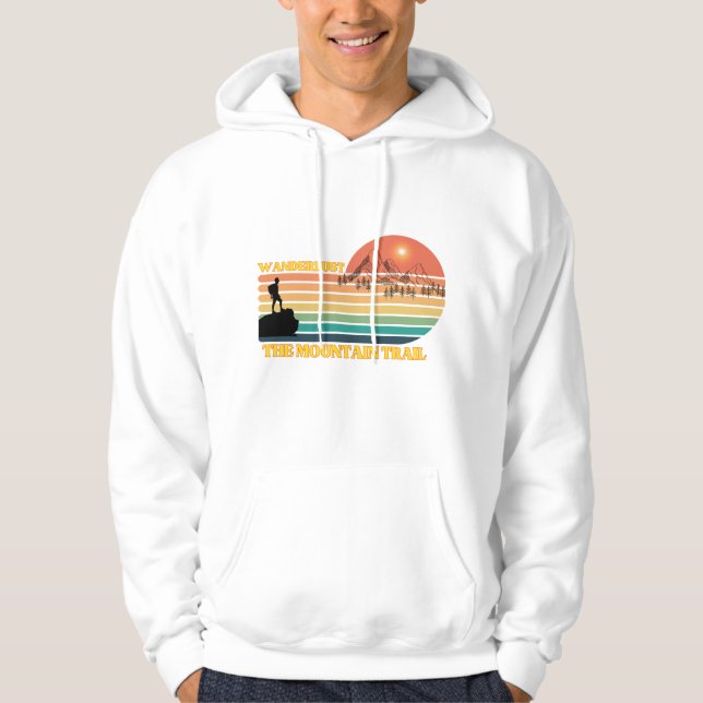 Retro Vintage Wanderlust Hoodie (Front)