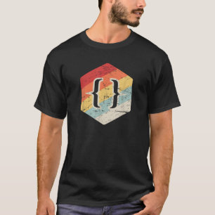 Retro Vintage Web Developer HTML JavaScript and CS T-Shirt