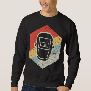 Retro Vintage Welder Mask Cool Mig Tig Gas Arc Wel Sweatshirt