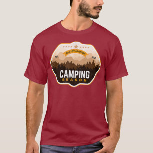 Retro Vintage Wildlife Adventure Camping Season T-Shirt