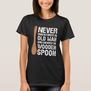 Retro Vintage Wooden Spoon Survivor  5 T-Shirt