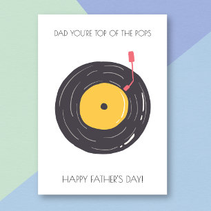 Retro Vinyl Funny Father's Day Card
