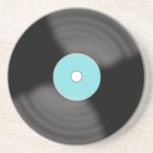 Retro Vinyl Record 1950's Beverage Coaster Gift