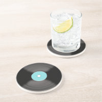 Retro Vinyl Record 1950's Beverage Coaster Gift