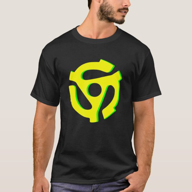 Retro Vinyl Record 45 Rpm Insert T-Shirt (Front)