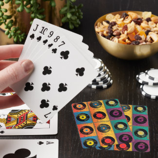 Retro Vinyl Record Album 60s 70s Playing Cards