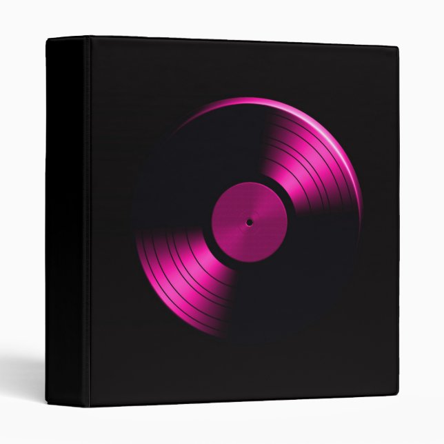 Retro Vinyl Record Album Binder (Front/Spine)