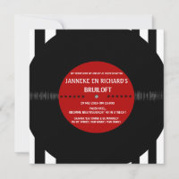 Retro Vinyl Record | Modern Wedding Invitation