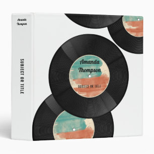 Retro Vinyl Record Music Album Binder
