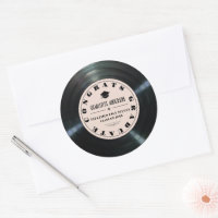 Retro Vinyl Record Pink Graduation