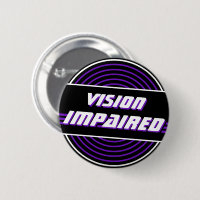 Retro Vinyl Record Purple Vision Impaired
