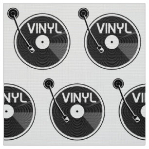 Retro Vinyl Record Turntable Fabric