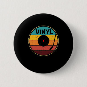 Retro Vinyl Record - Vintage Vinyls LP Record 2 Inch Round Button