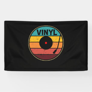Retro Vinyl Record - Vintage Vinyls LP Record Banner