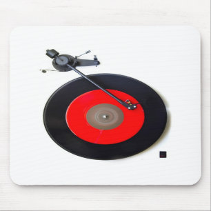 Retro Vinyl Turntable Mousepad Mousemat