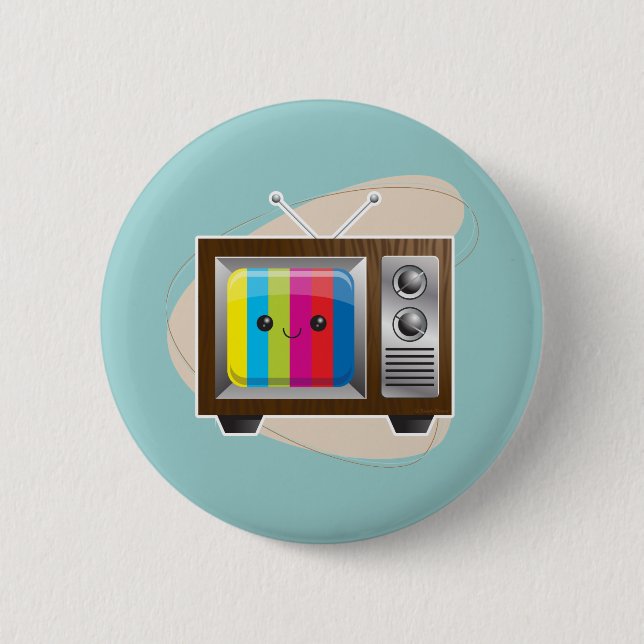 Retro Vision 2 Inch Round Button (Front)