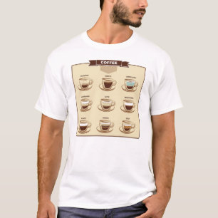 Retro Visual Coffee Chart T-Shirt