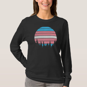 Retro Vitnage Transgender Pride Flag Lgbt Black Tr T-Shirt