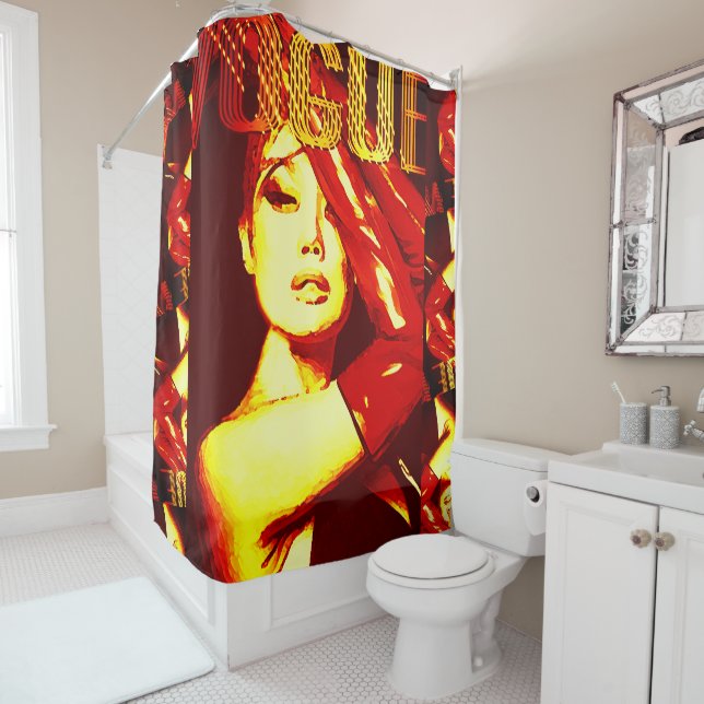 Retro Vogue Cover‑Style Illustration (In Situ)