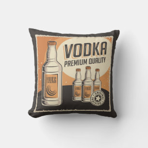 Retro Voka party Throw Pillow