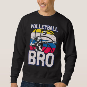 Retro Volleyball Quote Volleyball Bro Sweatshirt
