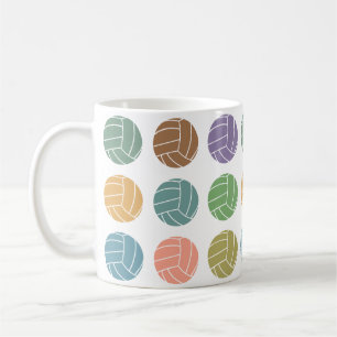 Retro Volleyball Sport Athletic Player Fan Gift Coffee Mug