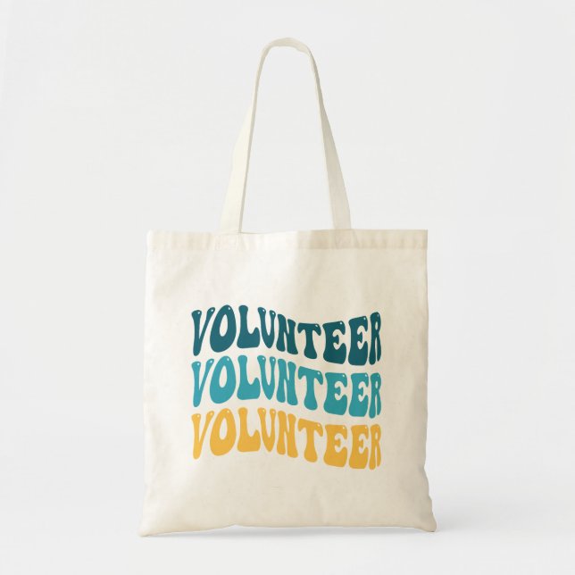 Retro Volunteer Tote Bag (Front)
