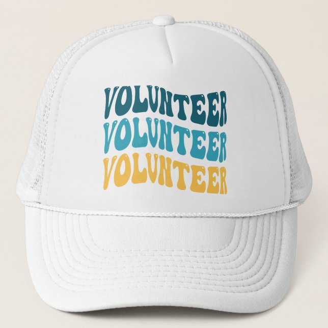 Retro Volunteer Trucker Hat (Front)