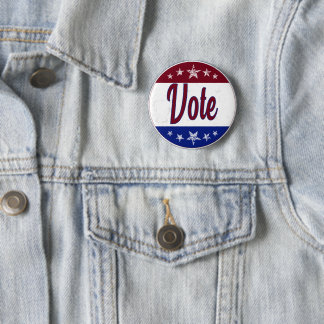 Retro Vote Election 2 Inch Round Button