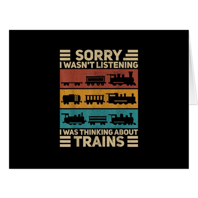 Retro Wagon Train Lover Model Railroad Conductor F (Front Horizontal)