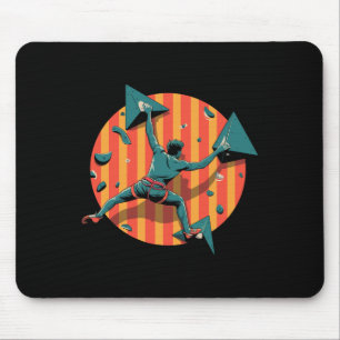 Retro Wall Climber Indoor Bouldering Sport Gifts M Mouse Pad