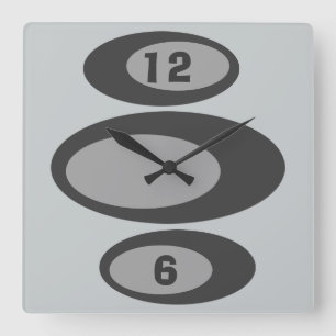 Retro Wall Clock - Changeable Background Colour!