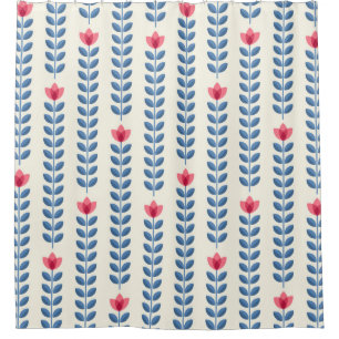 Retro wallpaper - floral pattern with abstract sca