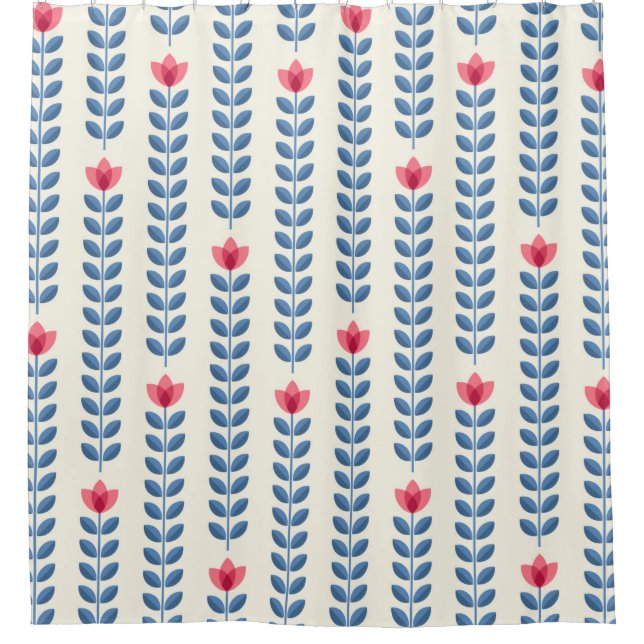 Retro wallpaper - floral pattern with abstract sca (Front)