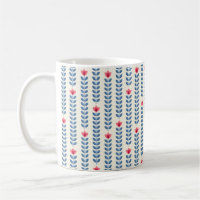 Retro wallpaper - floral pattern with abstract sca