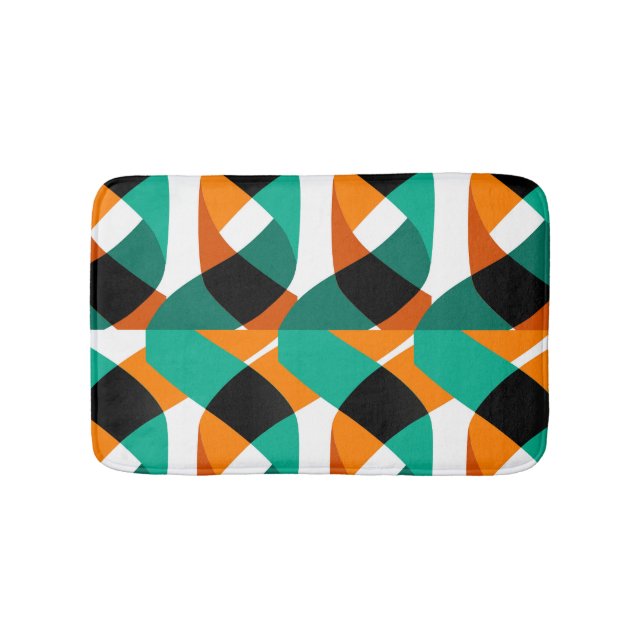 Retro Wallpaper: Vintage Design Bath Mat (Front)