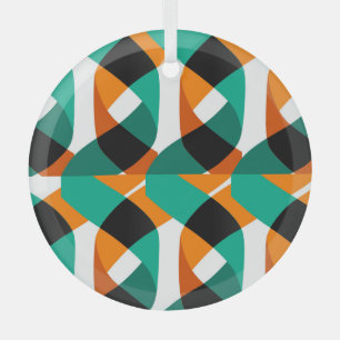 Retro Wallpaper: Vintage Design Glass Ornament