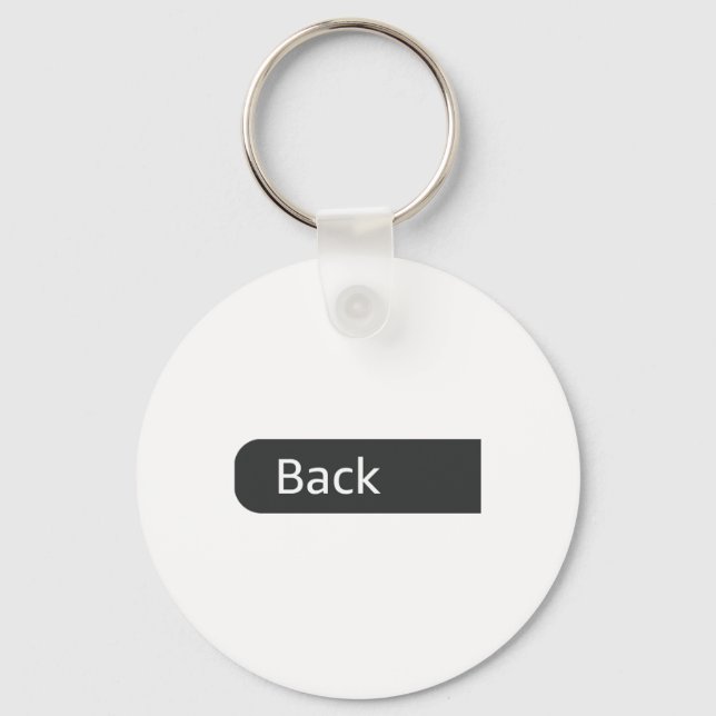 Retro War Bad S Good Funny Saying Quote (on Back)  Keychain (Front)