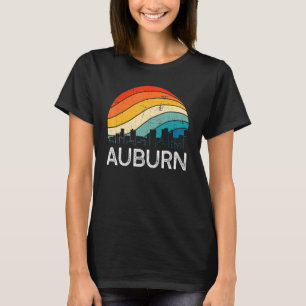 Retro Washington Auburn Skyline Vintage Urban Skys T-Shirt