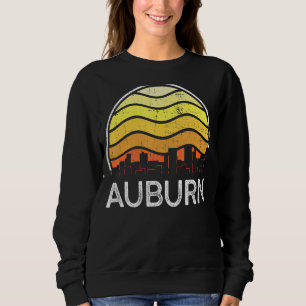 Retro Washington Auburn Visitors Skyline Vintage U Sweatshirt