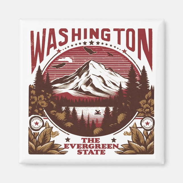 Retro Washington Magnet (Front)