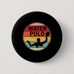 Retro Water Polo - Vintage H2 Polo Waterpolo 2 Inch Round Button
