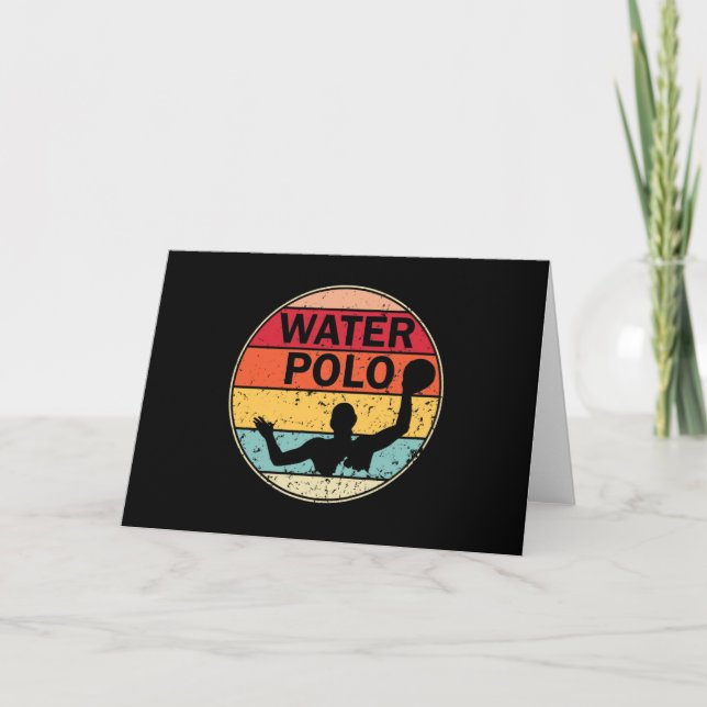 Retro Water Polo - Vintage H2 Polo Waterpolo Card (Front)