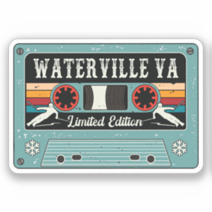 Retro Waterville Valley Ski  Sticker