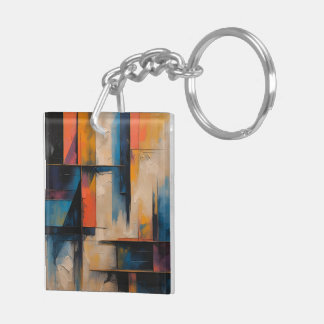 Retro Wave Design 01 Acrylic Keychain