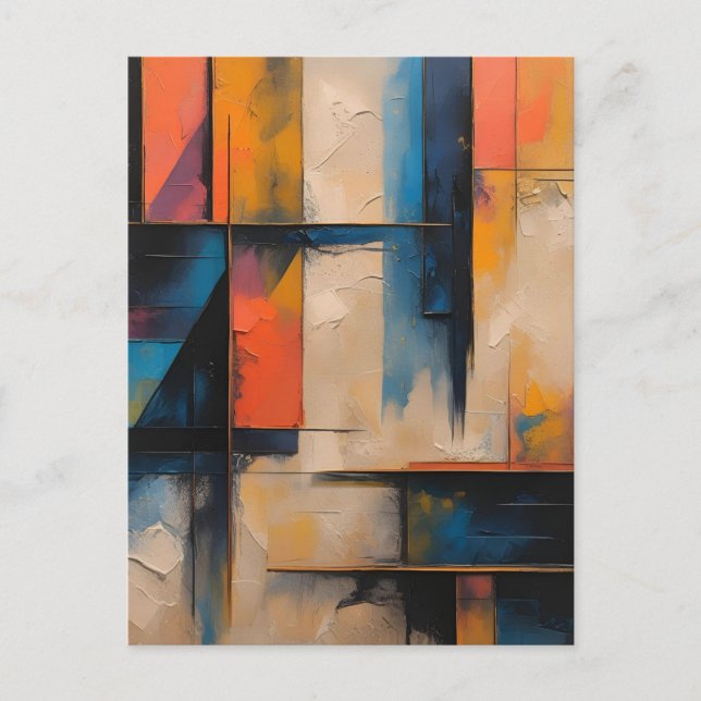 Retro Wave Design 01 Postcard (Front)