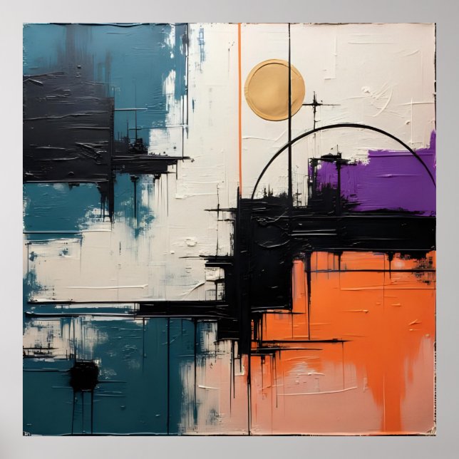 Retro Wave Design 03 - Poster papier (Devant)