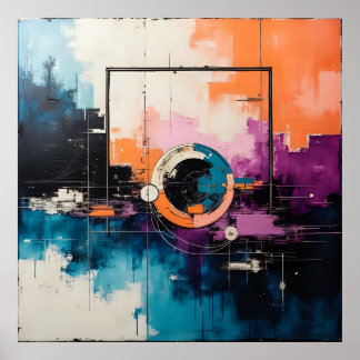 Retro Wave Design 04 - Poster 