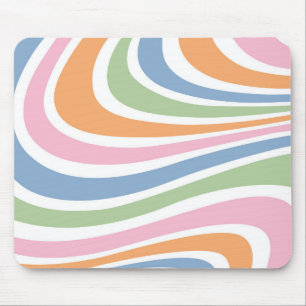 Retro Wave Design Mouse Pad
