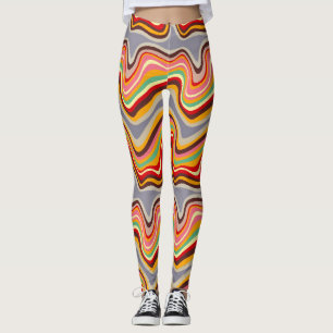 retro wave disco leggings